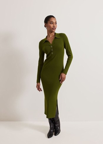 Phase Eight Lucy Column Dress Green Australia | DN1605293